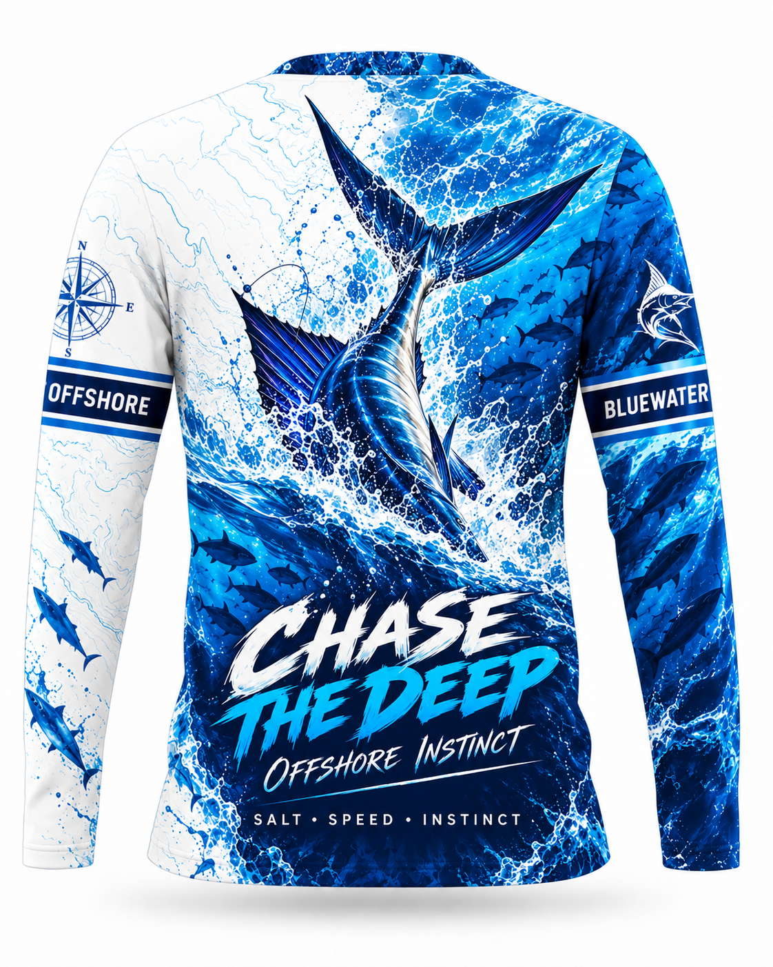 Bluewater Strike Chase The Deep Fishing Shirt - UV Protection Long Sleeve