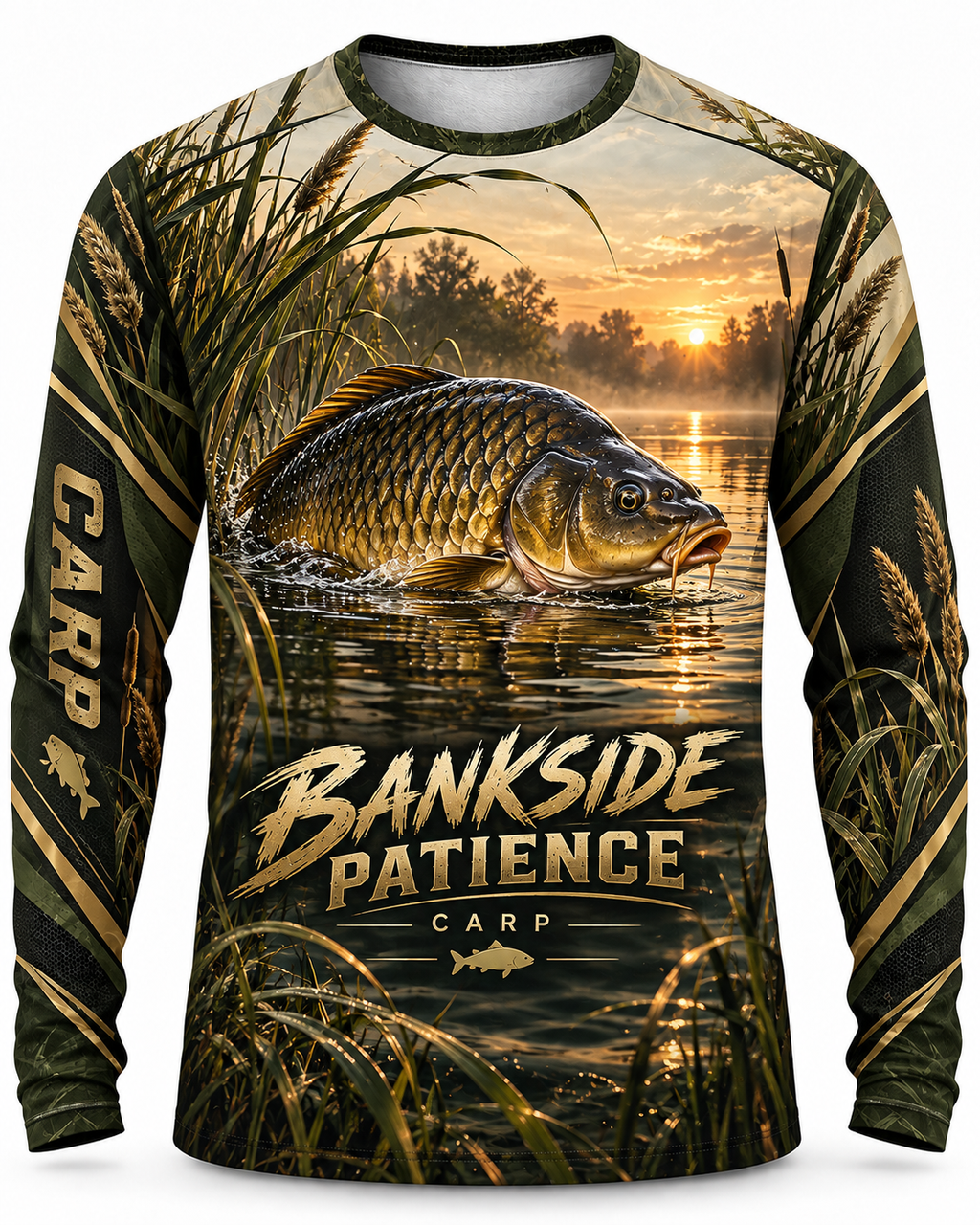 Bankside Pro Carp Fishing UV Protection Long Sleeve Top