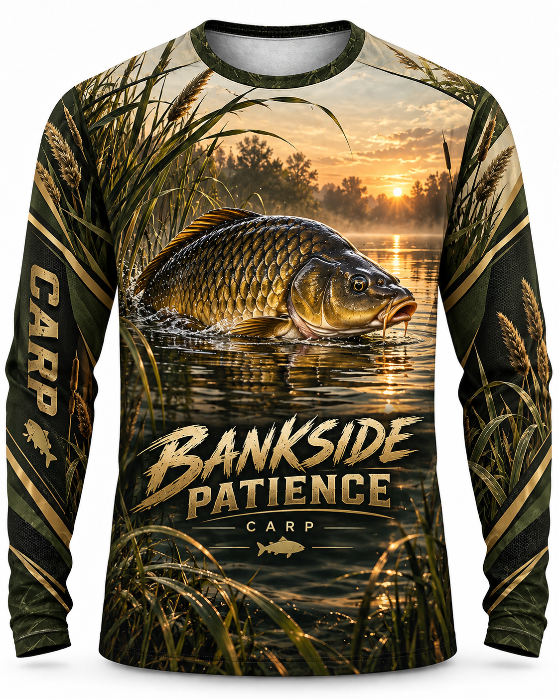 Bankside Pro Carp Fishing UV Protection Long Sleeve Top