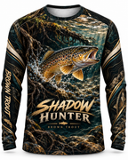 Shadow Hunter Brown Trout Stream Series UV Protection Top Long Sleeve