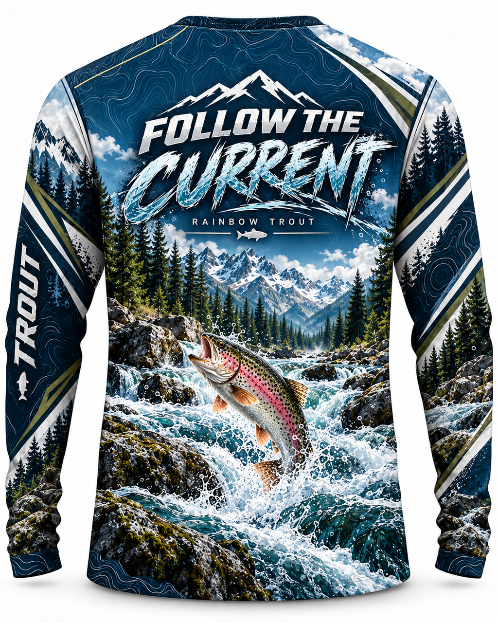 Read the Water Rainbow Trout Mountain Series UV Protection Top Long Sleeve