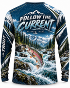 Read the Water Rainbow Trout Mountain Series UV Protection Top Long Sleeve