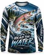 Read the Water Rainbow Trout Mountain Series UV Protection Top Long Sleeve