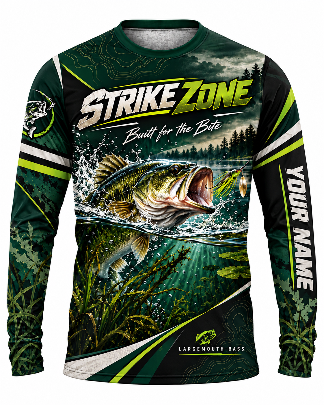[Personalized] Strike Zone Custom Name Long Sleeve Shirt - UV Protection Top