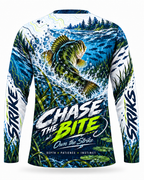 Strike Zone Bass Fishing Long Sleeve Shirt Built for the Bite - UV Protection Long Sleeve