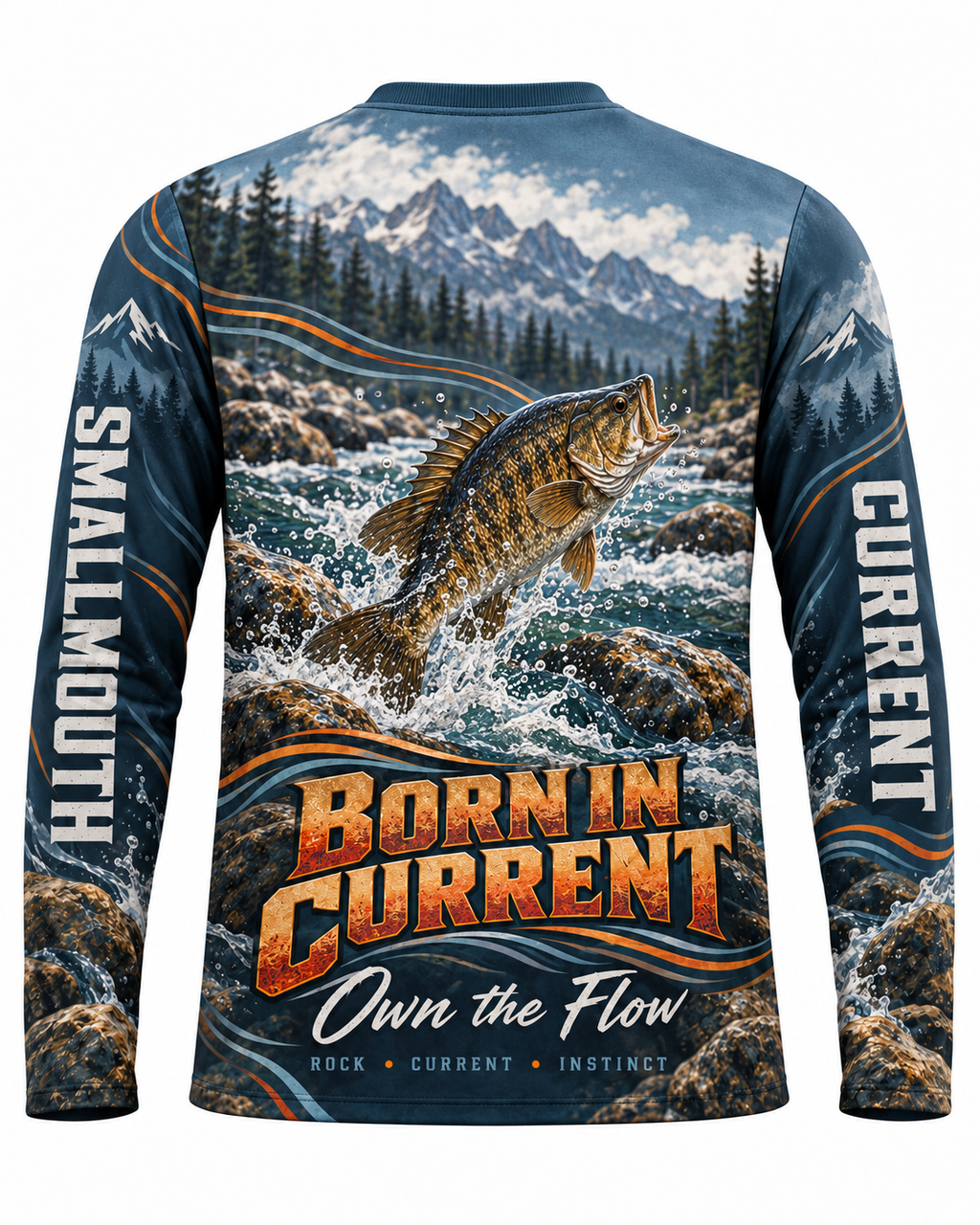 Bronze Current Read the Flow UV Protection Fishing Top Long Sleeve