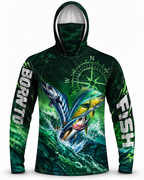 Mahi Mahi And Tuna Ocean Adventure Sun Protection Mask Shirt