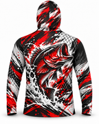 Bass Fishing Blood Net Abstract Edition Performance Shirt