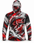 Bass Fishing Blood Net Abstract Edition Performance Shirt